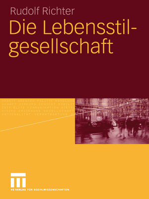 cover image of Die Lebensstilgesellschaft